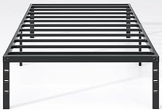 NEW JETO Metal Bed Frame,Twin Size Bed Frame with Storage Space,14 Inch
